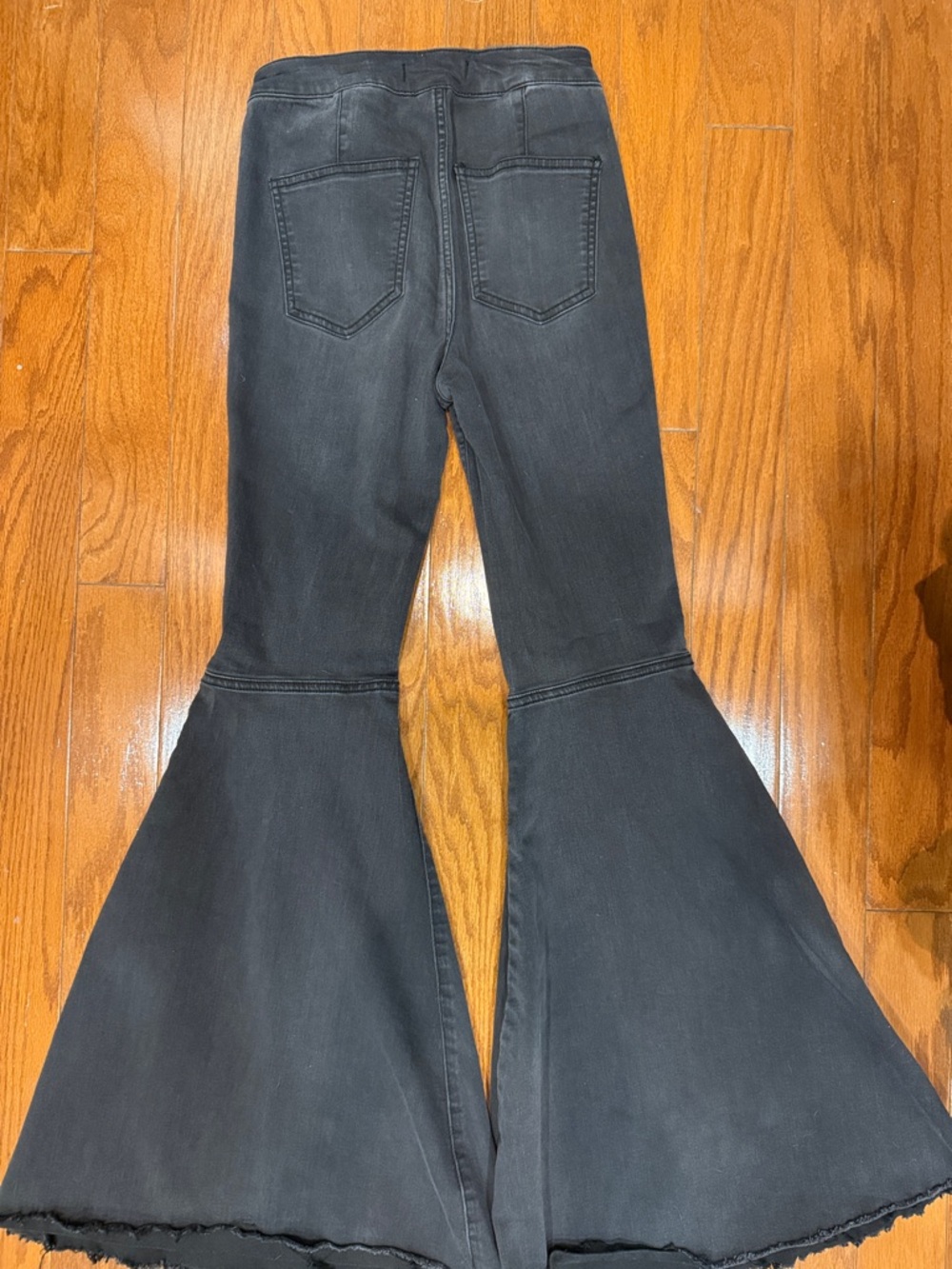 Free People Black High-Rise bell bottom Jeans - Picture 5 of 5